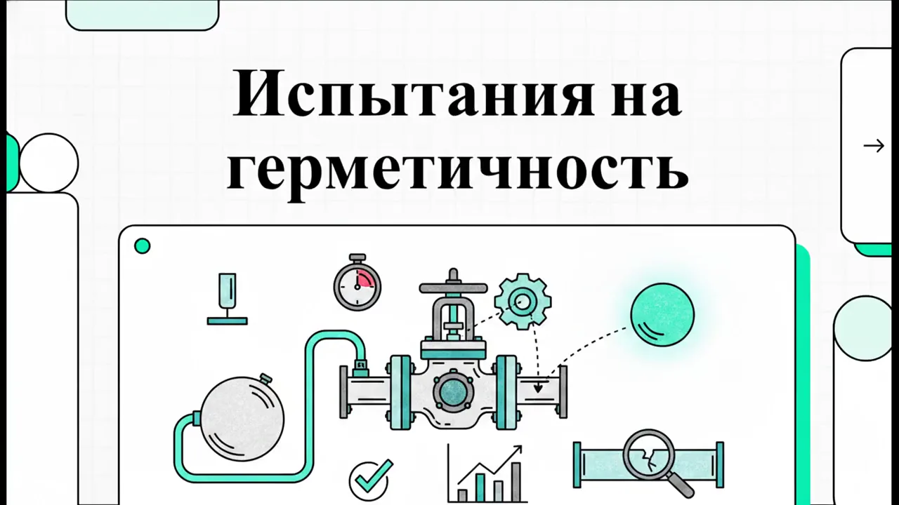 Испытания клапанов на герметичность