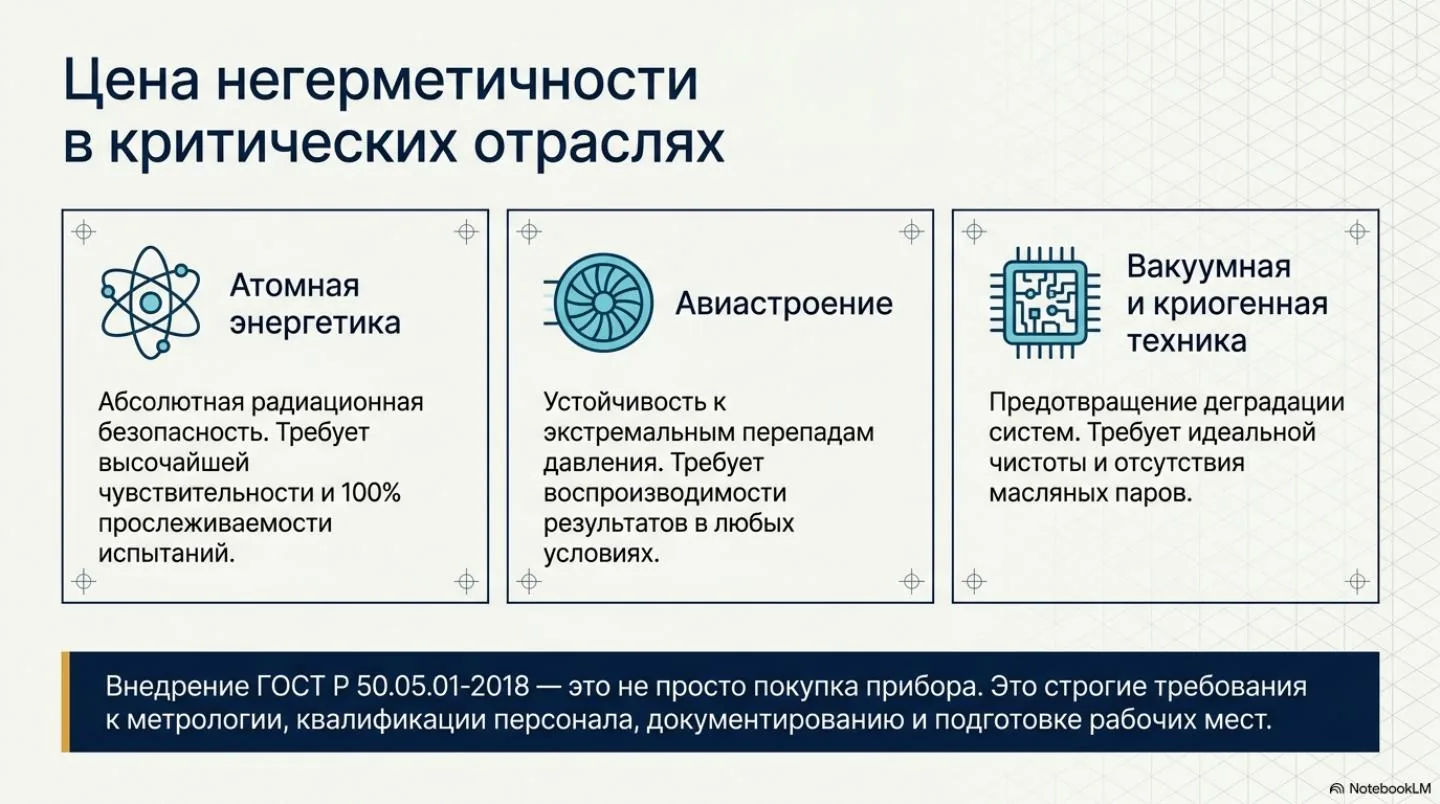 Слайд 2: Стенд испытаний на герметичность ЛИКЛАБ L по нормативам ГОСТ Р 50.05.01-2018