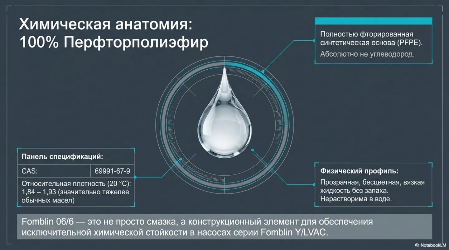 Слайд 2: Вакуумное масло Fomblin 06/6 для внутренней системы высоковакуумных насосов