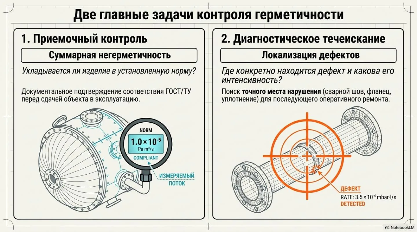 Слайд 3: Проверка герметичности по ГОСТ 24054-80