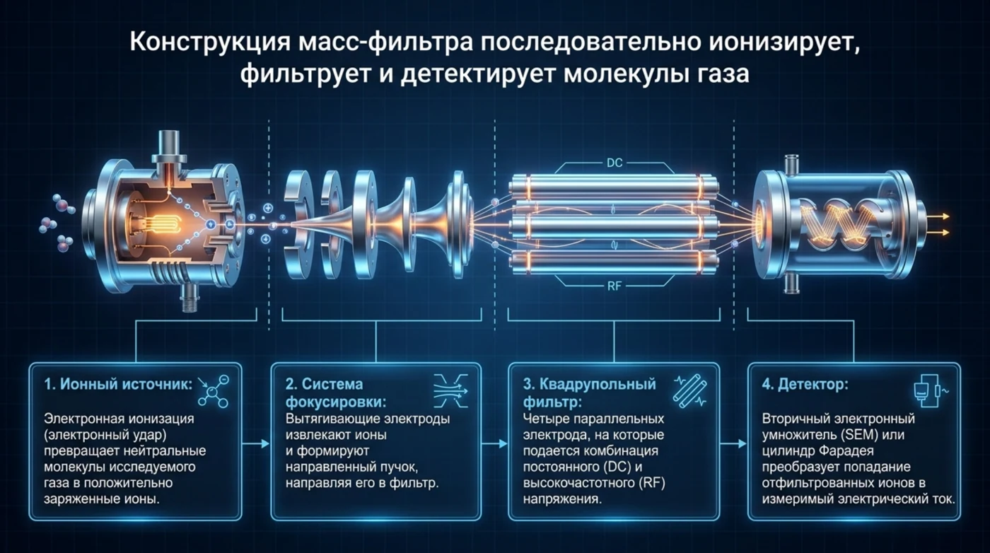 LeakLab QGA: квадрупольная масс-спектрометрия криогенных резервуаров СПГ: проверенная схема и инженерное пояснение